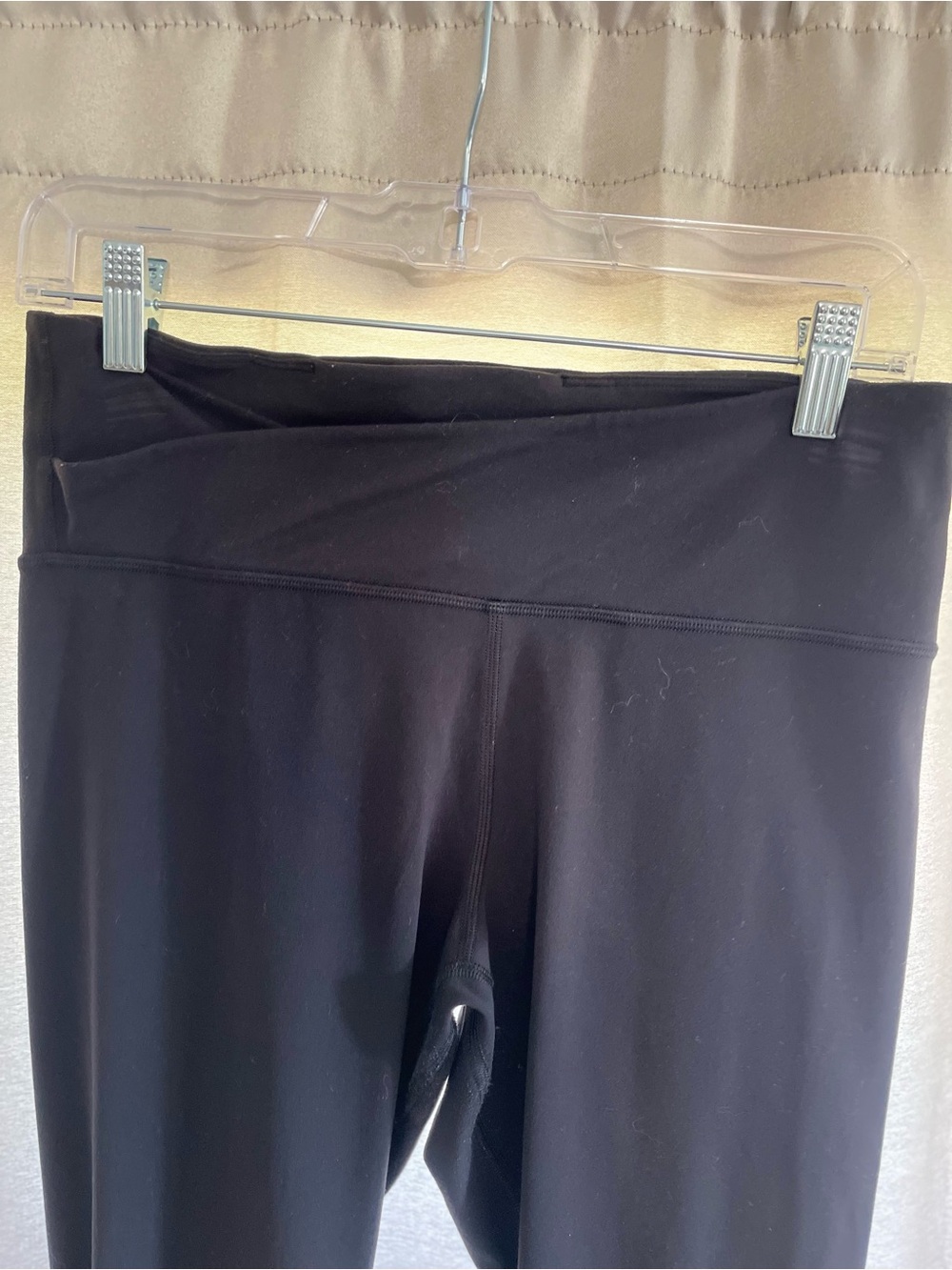 lululemon athletica Black High-Rise Cross Waist Detail  Leggings size 10  VGUC